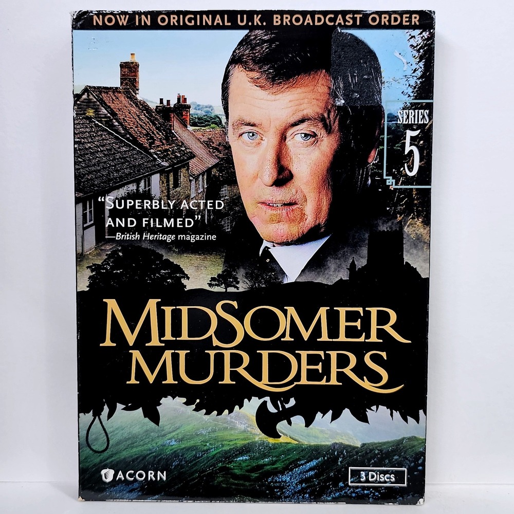 Midsomer Murders Series 5 DVD Acorn UK Broadcast Order 3-Disc Box Set Nettles‎